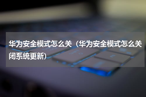 华为安全模式怎么关（华为安全模式怎么关闭系统更新）