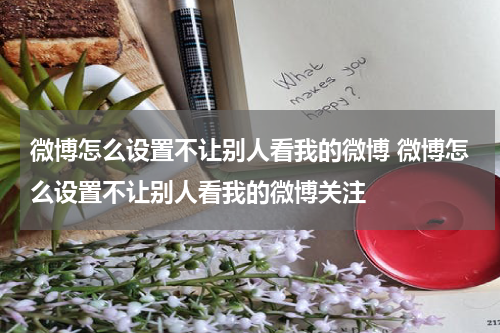 微博怎么设置不让别人看我的微博 微博怎么设置不让别人看我的微博关注
