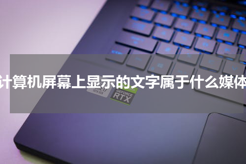 计算机屏幕上显示的文字属于什么媒体