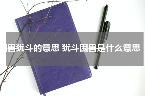 困兽犹斗的意思 犹斗困兽是什么意思