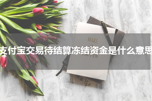 支付宝交易待结算冻结资金是什么意思