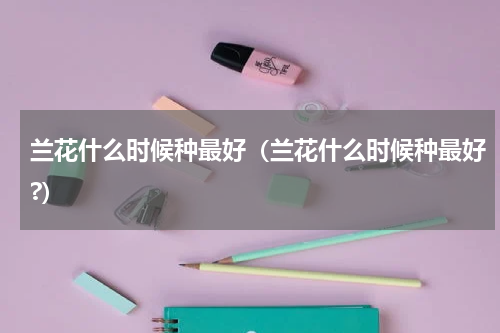 兰花什么时候种最好（兰花什么时候种最好?）
