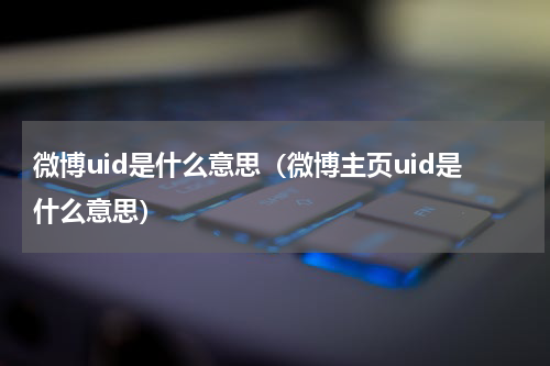 微博uid是什么意思（微博主页uid是什么意思）